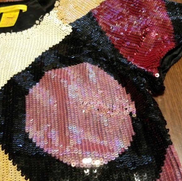 Catherine Malandrino sequin color block Rihanna - Picture 6 of 8